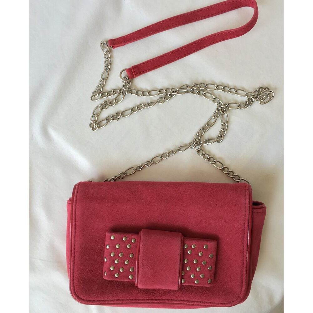 WHBM‎ White House Black Market Women's Pink Bow Purse Party Clutch - Picture 3 of 12